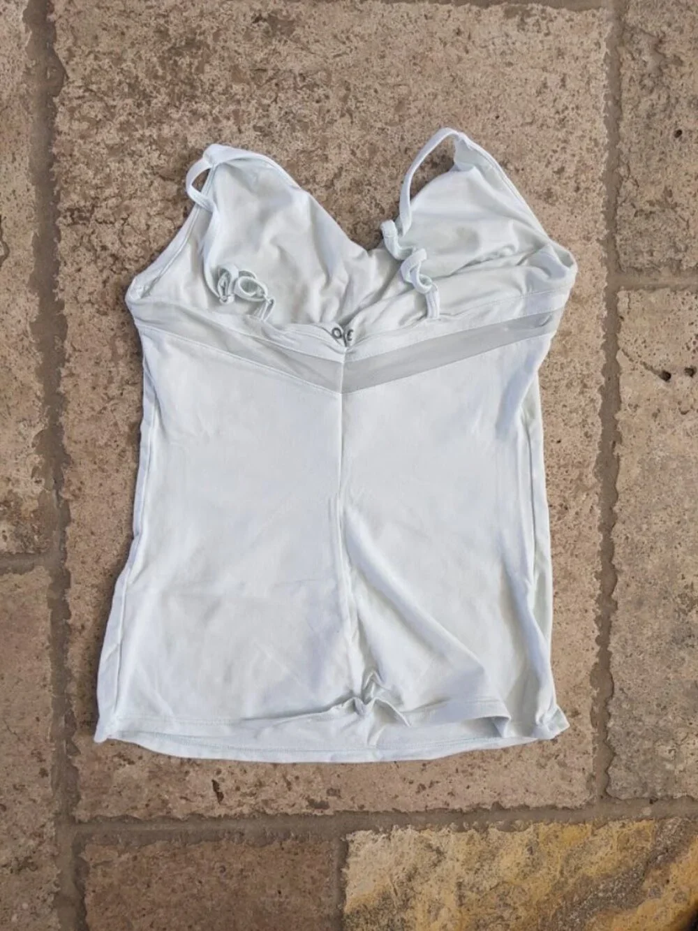 EUC Alo Yoga Ally Fitted Tank Top DOVE GREY SIZE XS
